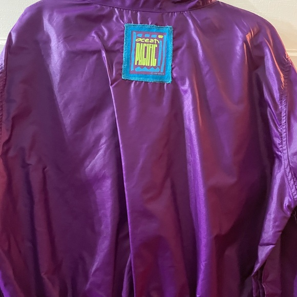 50% off sale 💜💜💜 Vintage 1989 Ocean pacific 0P windbreaker jacket - Picture 9 of 9